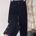 Plus-size Black Straight-leg Jeans Women, New Spring 2026 Model, Slimming High-waisted Stretchy Cropped Cigarette Pants_ecoleips.com