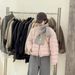 girl Super Stylish Ribbed Jacket 2025 Winter Trendy Hot-Selling Loose Fit Warm White Duck Down Coat For Petite Women_ecoleips.com