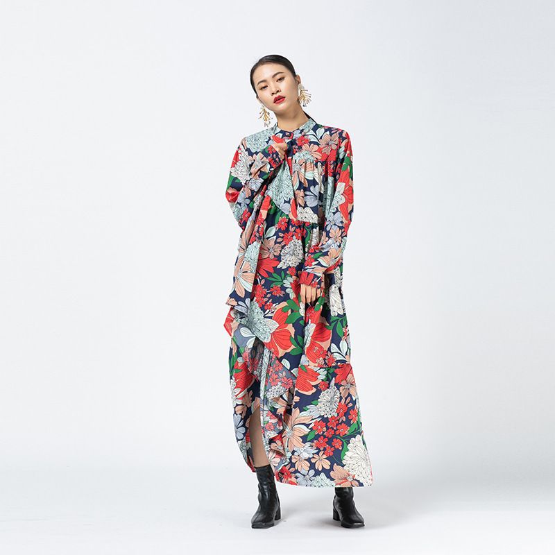 2025 Spring Floral Cake Unique Design Plus Size Women's Dress 5392-315_ecoleips.com
