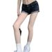 Hot Girl Retro Design Cuffed Denim Ultra-short Summer Shorts, New Low-waist Versatile Rolled Hem Hot Pants, Trendy Pants_ecoleips.com