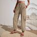 European And American Fashion 2025 Spring/Summer New Versatile Solid Color Pocket Casual Workwear_ecoleips.com