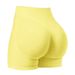 Women's Seamless Sports Shorts Peach Shaped Three Section Waist For Running Yoga And Fitness_ecoleips.com
