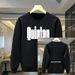 FW25 Matching Couple Cotton Crew Neck Sweatshirt - His & Hers_ecoleips.com