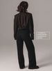 Women's High-Waisted Flared Jeans – Stretch Cotton Denim With Vintage Wash_ecoleips.com