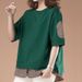 Designer-Style Fake Two-Piece T-Shirt For Women, Short Sleeves, Summer, Loose And Casual, Plus-Size For Moms, Figure-Con_ecoleips.com