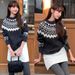girl Real Shot Korean Style Atmosphere Fair Isle Christmas Round Neck Pullover Sweater For Women, Thickened And Warm Knitted_ecoleips.com