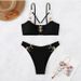 Women's Clothing Bikini Sexy Beach Vacation Two Piece Swimsuit Regular Fit Polyester Spring/Autumn/Winter/Summer_ecoleips.com