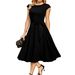 Summer New Women Round Neck Sleeveless Tie Waist Party Dress_ecoleips.com