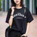 Women's New Summer Style Cotton T-Shirt Short Sleeve Breathable Loose Fit Trendy Brand Top with Straight Shoulders Unique American Style_ecoleips.com