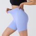 Women's Clothing Seamless Threaded Elastic Tight Three Quarter Pants_ecoleips.com