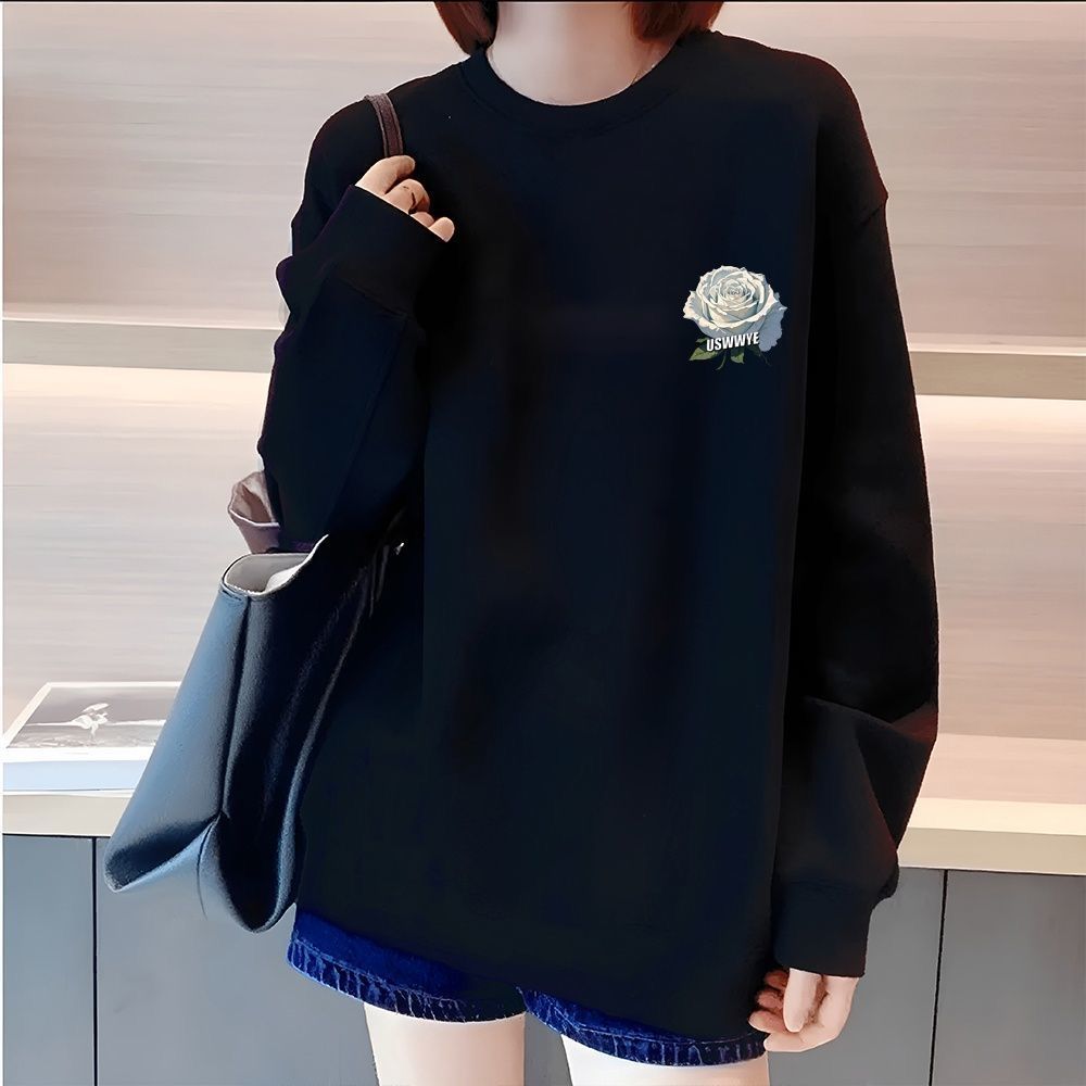 FW25 Matching Couple Cotton Crew Neck Sweatshirt - His & Hers_ecoleips.com