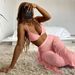 Women's Bikini Set With Ruffled Bottom - Stylish High Waist Swimwear For Beach & Pool - Soft Polyester Fabric - S/M/L/Xl_ecoleips.com