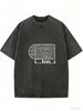 Women's Everyday Washed T-Shirt, Comfortable Oversized Street Fashion Top_ecoleips.com