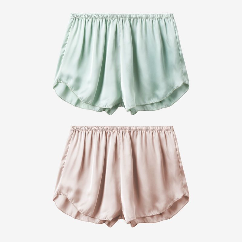 Women's Summer Short Pants Thin Home Clothes Loose Safety Pants Underwear Comfortable Breathable Lightweight Polyester Fabric_ecoleips.com