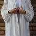 Women's Clothing Loriya Casual Cardigan Dress For Women Plus Size With Drawstring Sleeves Muslim Fashion Modest Abaya Dress_ecoleips.com