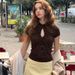 French-style Hot-selling Women's Clothing 2026 Spring New Fashion Sexy Hollow-out Front Lace-up Slim-fit Short-sleeve_ecoleips.com
