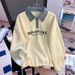 UNMUN Denim Polo Collar Sweatshirt For Women, Autumn Winter, Fleece-lined Thickened, 2026 New Model, Oversized, Loose_ecoleips.com