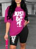 Women's Printed Fashion Two-Piece Set Casual Comfortable Polyester Pants Combo_ecoleips.com