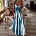 Summer Casual Printed Long Dress V Neck Sleeveless Women's Clothing European American Style Bestseller 2025_ecoleips.com