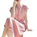 2024 Spring/Summer Women's Retro Slimming Dress, Tencel Cotton New Chinese Style Long Modified Cheongsam_ecoleips.com