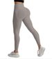 Women's Clothing High Waist Long Nude Yoga Pants Solid Color Breathable Running Sports Pants_ecoleips.com