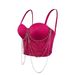 Aria Basics Aria Basics European And American Cross-Border Tassel Chain Camisole Summer Performance Stage Sexy Stylish Slimming Fishbone Corset_ecoleips.com