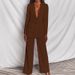 Women's Spring Summer Casual Blazer Suit Set - Professional Office Wear Stretch Comfort Fit Jacket & Pants Two-Piece For Business Travel_ecoleips.com