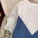 Women's Clothing Plus Size Women's V Neck Lace Stitching Denim Dress XX2522_ecoleips.com