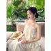 Pink Irregular Lace Camisole Cake Dress Women's Summer 2026 Loose Flowing Design Gentle Beachy Feel Unique Beautiful_ecoleips.com