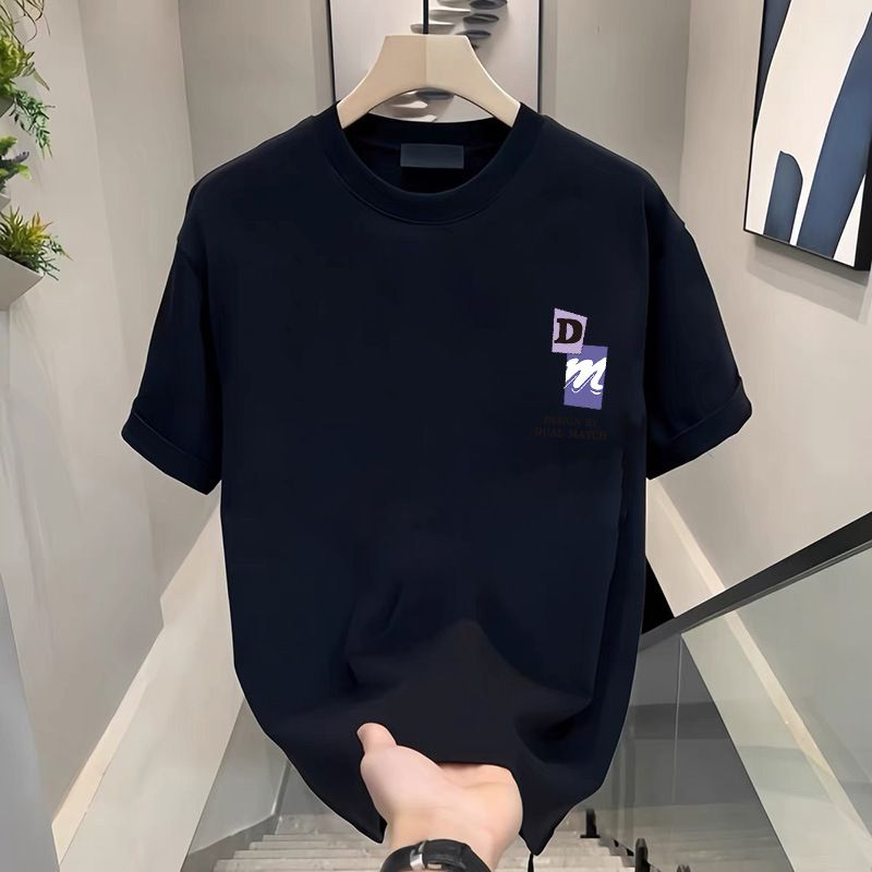 Women's Clothing Oversized Cotton T-Shirt Soft Black Short Sleeve Tee With Trendy Graphic Prints Loose Fit (Multiple Sizes & Designs Available)_ecoleips.com