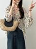K Floral Shirt Women's Pure Desire Retro Sun Protection Clothing Long Sleeved Temperament Top_ecoleips.com