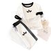 Women's Clothing Casual Geometric Print Short Sleeve T-Shirt And Sweatpants Set Short Sleeve T-Shirt Top And Sweatpants Bottom Matching Outfit Set_ecoleips.com
