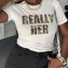 Summer New American Street Style Slim-fit Short Crop Top With Letter Print, Versatile Casual And Simple T-shirt_ecoleips.com