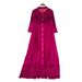 Elegant A-Line Long Sleeved Shirt Dress For Women With Tassel Design Slimming V-Neck Commuting Friendly High-End Style_ecoleips.com