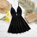 Women's Clothing Summer Vacation Dress Sexy Hot Girl Sleeveless Backless Suspender Dress_ecoleips.com
