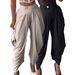 Women's Flower Bud Pants Solid Color Sexy Urban Leisure Wide Leg Fashion Nine Points_ecoleips.com