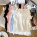 Women's Clothing Real Shot Spot Summer New Short Lace Pure Desire Style Sweet Hot Girl Ice Silk Knitted Camisole Vest Female_ecoleips.com