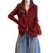 Early Spring New Style Zippered Lapel Ribbed Cardigan For Women, Autumn Winter Korean Version, Casual And Versatile Knit_ecoleips.com