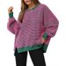 Women's Waffle Knit Long-Sleeved Round-Collared Split Top Hoodie Wholesale_ecoleips.com