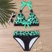 Women's Clothing New Colorful Printed Swimsuit Triangle Bikini Set Plus Size Two Piece Polyester Spring Autumn Summer Winter_ecoleips.com