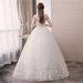 Women's Clothing Wedding Dress New Style Wedding Bride White Lace Floor Length Wedding Dress With Waist Slimming And Elegant_ecoleips.com