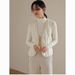 Aria Basics Winter White Duck Women's V-Neck Down Low Neck Warm Lightweight Inner Liner Outer Wear Vest_ecoleips.com