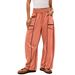 2025 Cross-Border Hot Sale Women's Loose Summer Wide-Leg Drawstring Waist Casual Pants Sweatpants_ecoleips.com