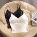 Silky V-Neck Camisole With Built-In Bra – Luxe Satin Strappy Tank Top For Women, Seamless Layering Under Blazers Or Chic Solo Wear_ecoleips.com