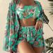 Verve 2025 Women's Swimsuit Four-Piece Set High Waist Long Sleeve With Boyshorts Bikini Outfit_ecoleips.com