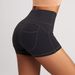 Women's Clothing Denim Yoga Shorts Women's High Waist Hip Lifting Slimming Sports Casual Pants Running Fitness Three Quarter Pants_ecoleips.com