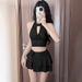 Women's Halter Neck Two Piece Swimsuit Backless Sexy Bikini For Small BUSTS High End Beach Vacation Style Hot Selling New_ecoleips.com