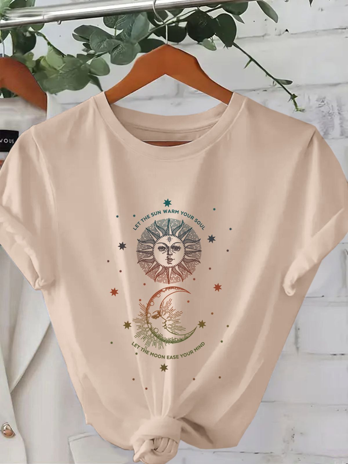 Women's Casual Round Neck Short Sleeve T-Shirt Multi-Color Style Simple Fashionable Sports Top Solid Printed Loose Fit_ecoleips.com