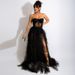 Women's Clothing Sexy Perspective Mesh Lace Wrap Dress_ecoleips.com