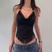 French Sexy Design Swinging Neck Top 2026 Summer New Fashion Lace-up Slim Vest_ecoleips.com